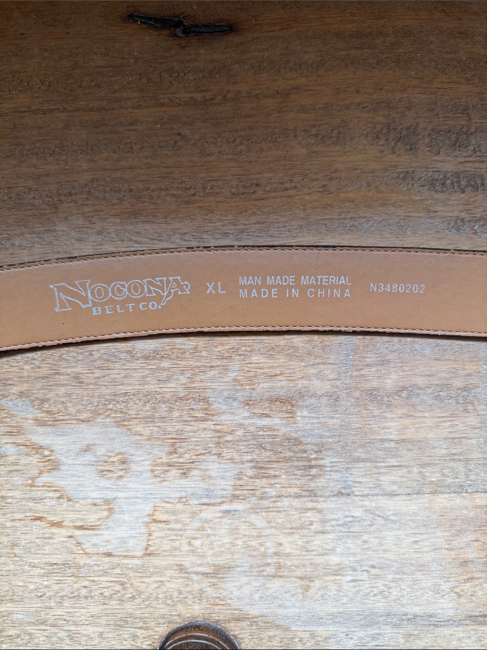 Embellished Brown Western-Style Belt with gorgeous buckle! - Picture 3 of 6